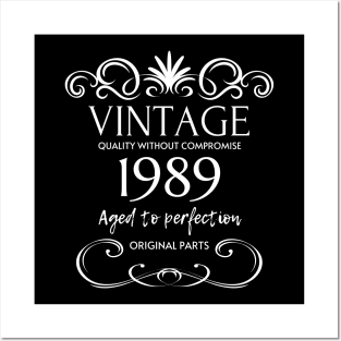 Vintage 1989 - Birthday Gift For Men Posters and Art